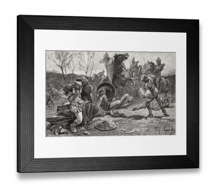 Framed Print : The Battle of Cannae on 2 August 216 BC Framed Print : The Battle of Cannae on 2 August 216 BC