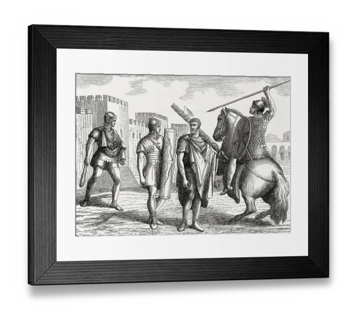 Framed Print : Legionaries, ancient Roman infantry Framed Print : Legionaries, ancient Roman infantry