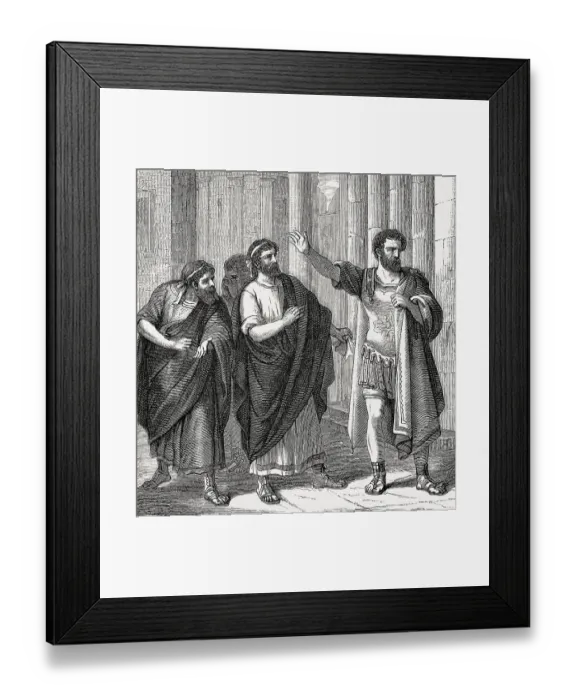 Framed Print : Banishment of Marcus Furius Camillus, c