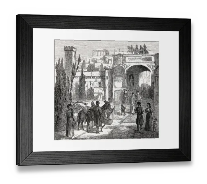 Framed Print : Reconstructed port gate to the Tyrrhenian Sea Framed Print : Reconstructed port gate to the Tyrrhenian Sea