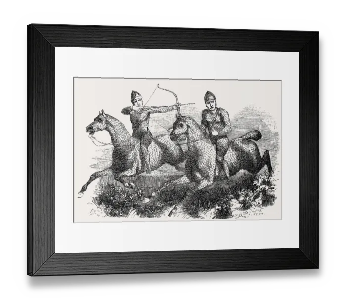 Framed Print : Sarmatian cavalry during Dacian Wars