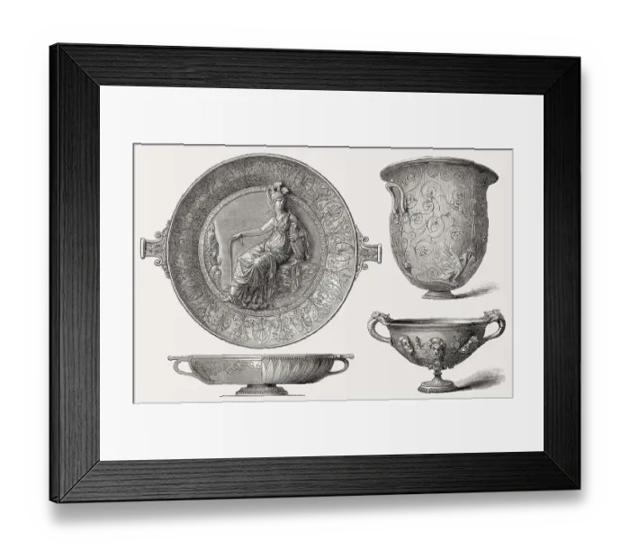 Framed Print : The Hildesheim Treasure, Roman silver found on October 17 Framed Print : The Hildesheim Treasure, Roman silver found on October 17