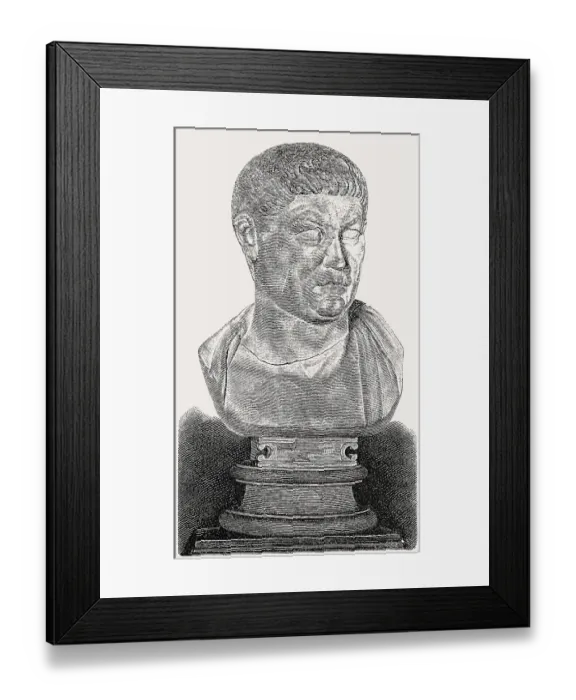 Framed Print : Constantius I, or Constantius Chlorus
