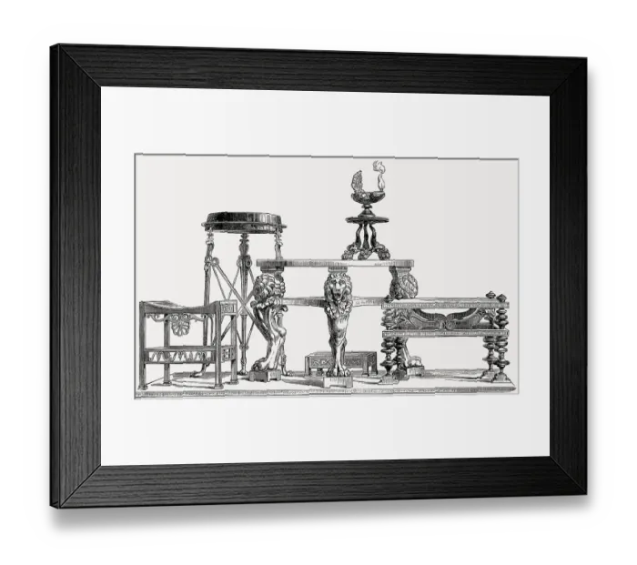 Framed Print : Furniture of ancient Rome Framed Print : Furniture of ancient Rome