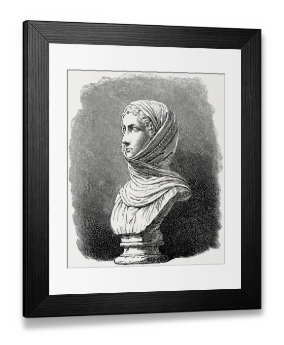 Framed Print : A Vestal Virgin, priestess of Vesta
