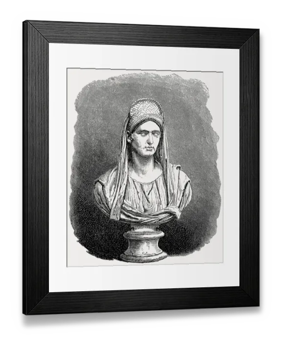 Framed Print : Annia Galeria Faustina Minor, 130