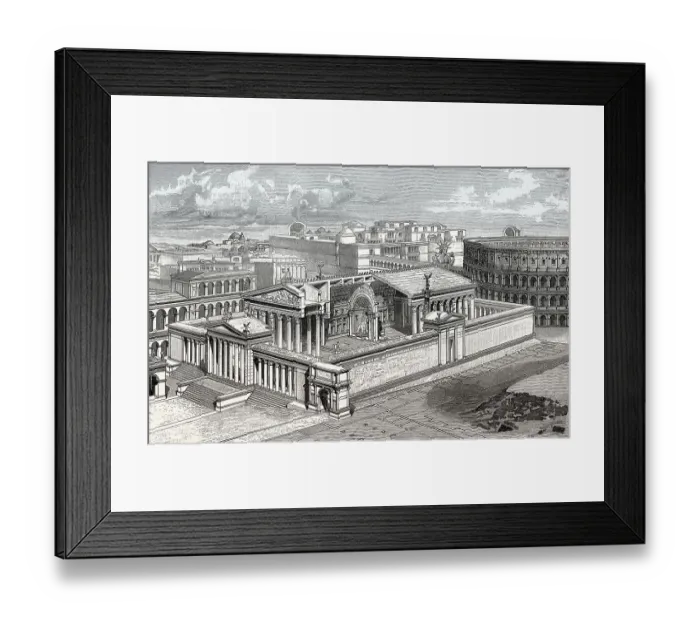 Framed Print : The Temple of Venus and Roma, Ancient Rome Framed Print : The Temple of Venus and Roma, Ancient Rome