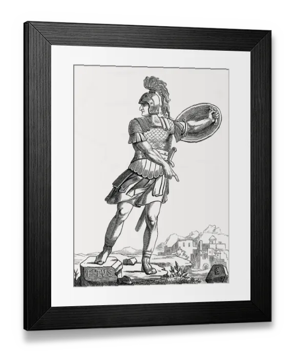 Framed Print : Titus or Titus Flavius Caesar Vespasianus Augustus Framed Print : Titus or Titus Flavius Caesar Vespasianus Augustus