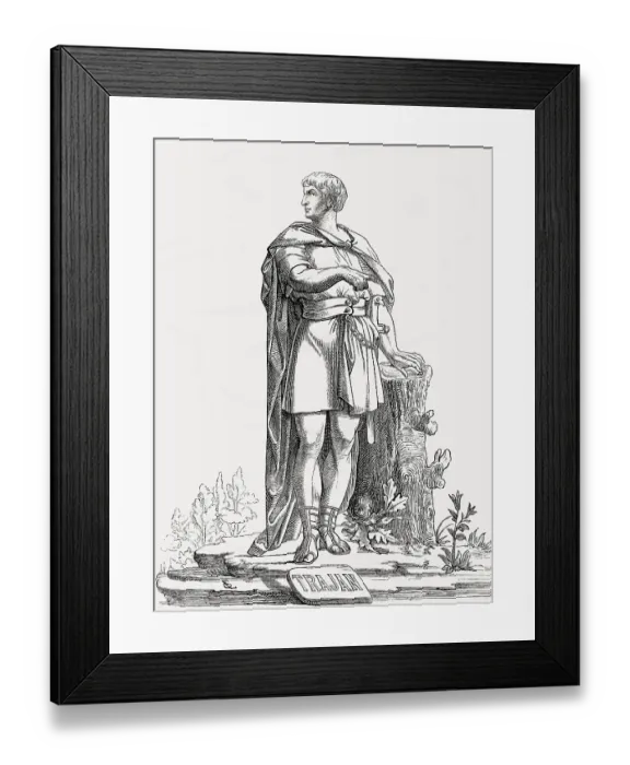 Framed Print : Trajan, Marcus Ulpius Traianus