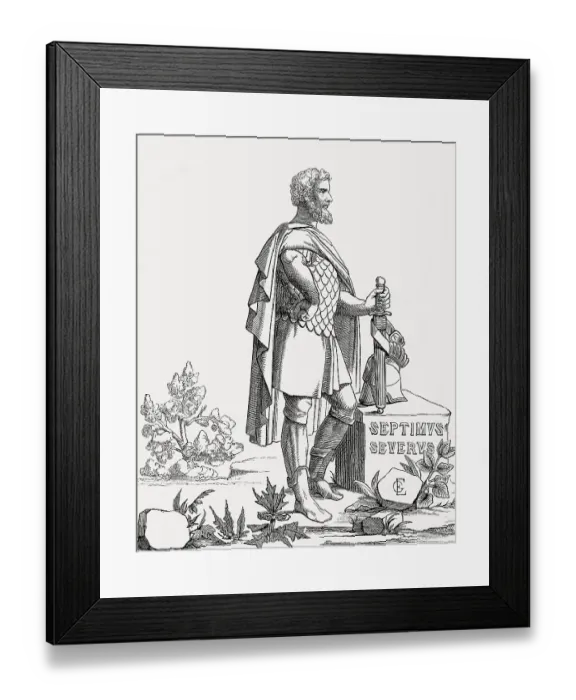 Framed Print : Septimius Severus or Lucius Septimius Severus Augustus
