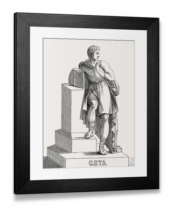 Framed Print : Geta, Publius or Lucius, Septimius Geta Augustus Framed Print : Geta, Publius or Lucius, Septimius Geta Augustus