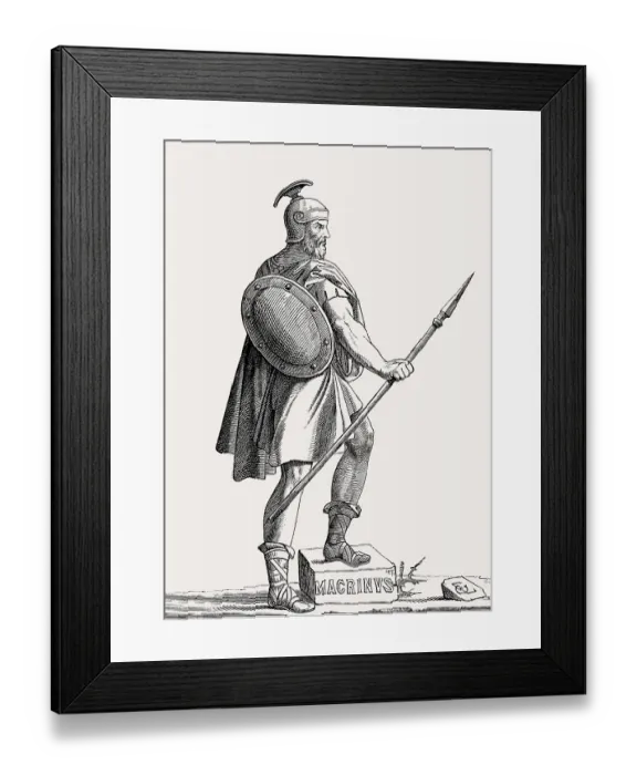 Framed Print : Macrinus, Marcus Opellius Severus Macrinus Augustus Framed Print : Macrinus, Marcus Opellius Severus Macrinus Augustus