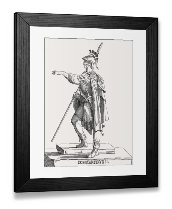 Framed Print : Constantius II, Roman Emperor from 337 to 361