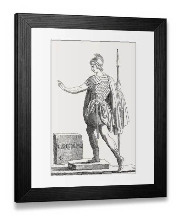 Framed Print : Theodosius I, Theodosius the Great Framed Print : Theodosius I, Theodosius the Great