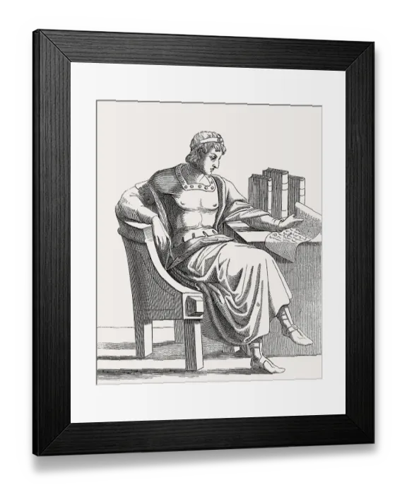 Framed Print : Theodosius II, Theodosius the Younger