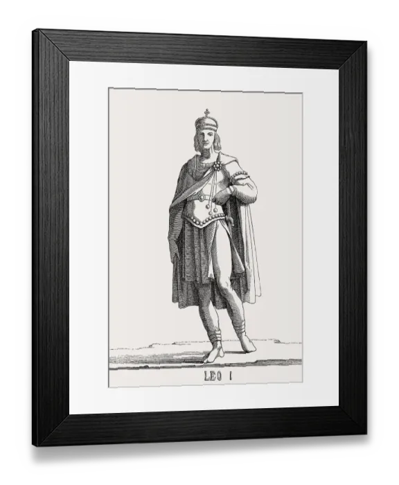 Framed Print : Leo I, 401-474, Eastern Roman Emperor from 457 to 474