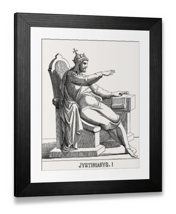 Framed Print : Justinian I, Saint Justinian the Great