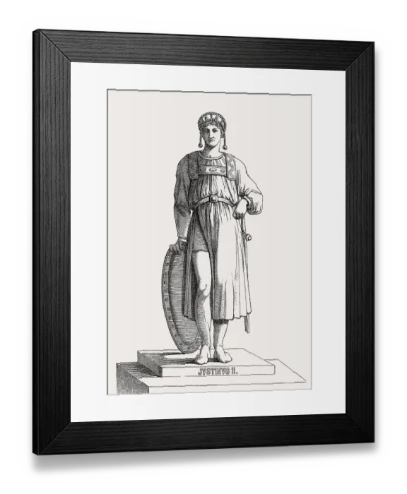 Framed Print : Justin II, c. 520 - 578, Eastern Roman Emperor from 565 to 574 Framed Print : Justin II, c. 520 - 578, Eastern Roman Emperor from 565 to 574
