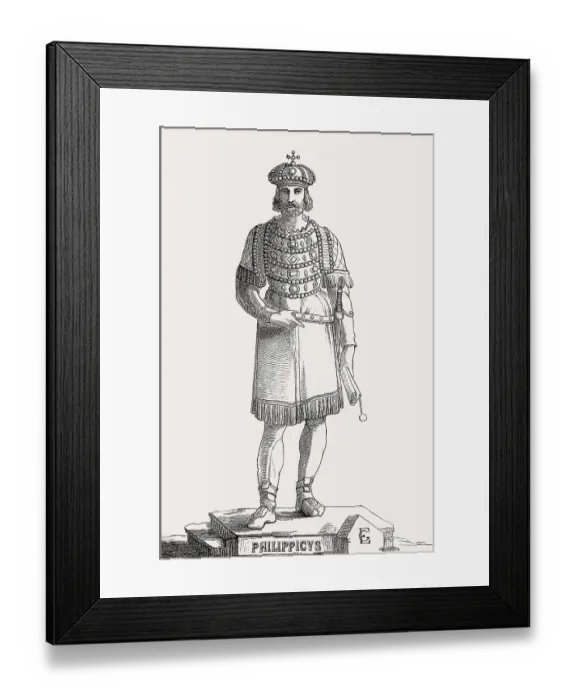 Framed Print : Philippikos or Philippicus, Emperor of the Byzantine Empire from 711 to 713