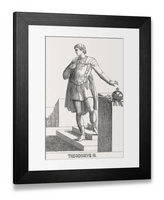 Framed Print : Theodosios III, Byzantine Emperor from 715 to 25 March 717 Framed Print : Theodosios III, Byzantine Emperor from 715 to 25 March 717