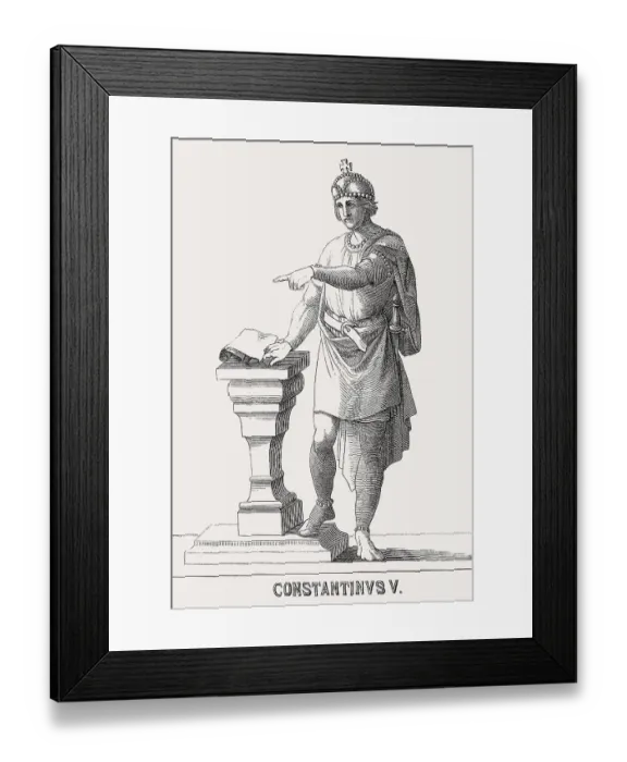 Framed Print : Constantine V, 718, 775, Byzantine emperor from 741 to 775 Framed Print : Constantine V, 718, 775, Byzantine emperor from 741 to 775