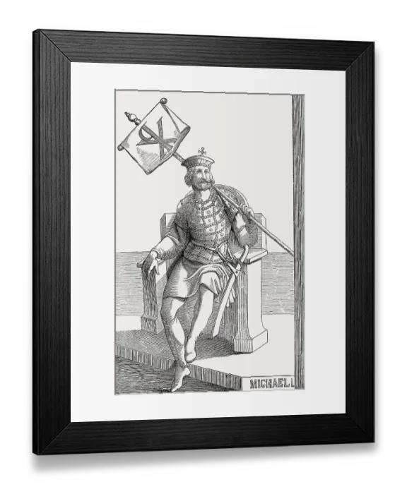 Framed Print : Michael I Rhangabe, c. 770 - 844 Framed Print : Michael I Rhangabe, c. 770 - 844