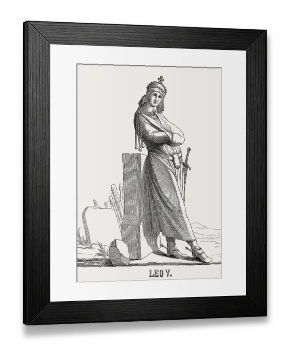 Framed Print : Leo V the Armenian, 775 - 820, Emperor of the Byzantine Empire from 813 to 820 Framed Print : Leo V the Armenian, 775 - 820, Emperor of the Byzantine Empire from 813 to 820