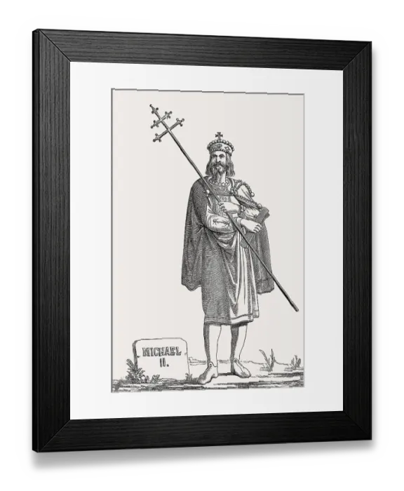 Framed Print : Michael II, the Amorian, 770- 829 Framed Print : Michael II, the Amorian, 770- 829