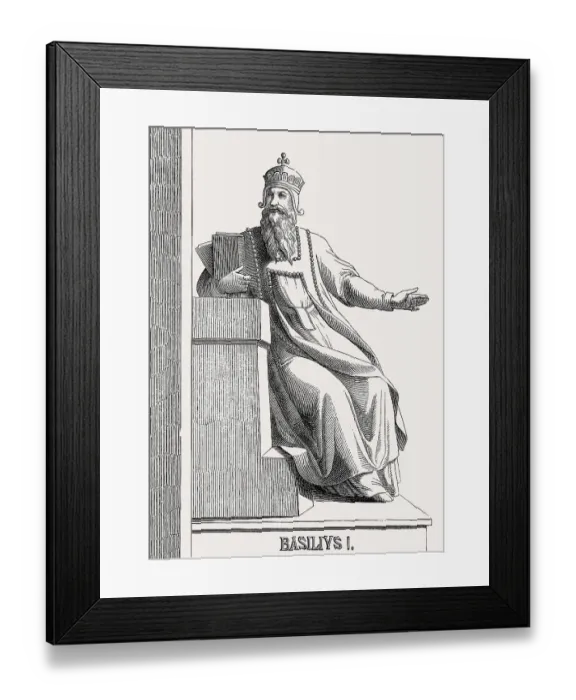 Framed Print : Basil I, called the Macedonian