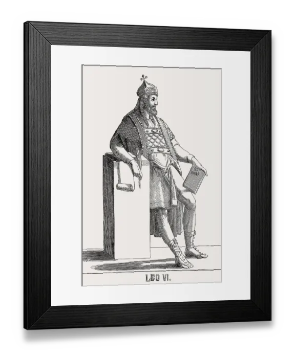 Framed Print : Leo VI, called the Wise or the Philosopher
