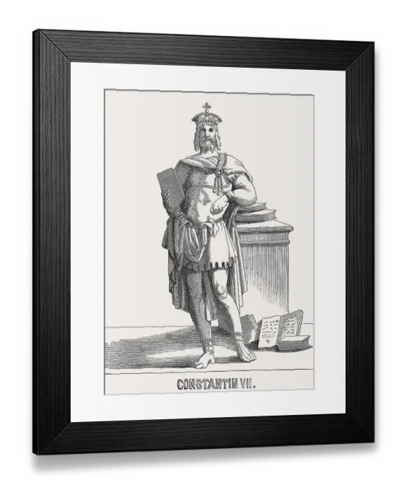 Framed Print : Constantine VII Porphyrogennetos or Porphyrogenitus Framed Print : Constantine VII Porphyrogennetos or Porphyrogenitus