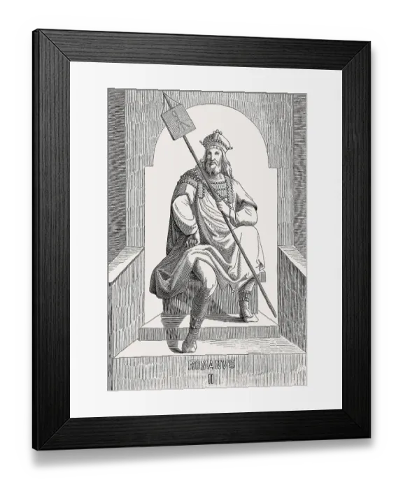Framed Print : Romanos or Romanus II, Byzantine Emperor from 959 to 963