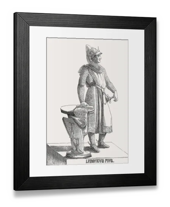 Framed Print : Louis the Pious, Louis le Pieux