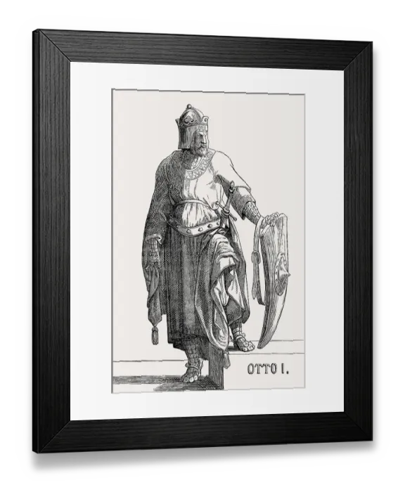 Framed Print : Otto I, 912 - 973, known as Otto the Great