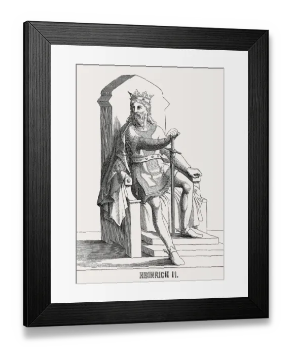Framed Print : Henry II or Saint Henry, Holy Roman Emperor from 1014 to 1024 Framed Print : Henry II or Saint Henry, Holy Roman Emperor from 1014 to 1024