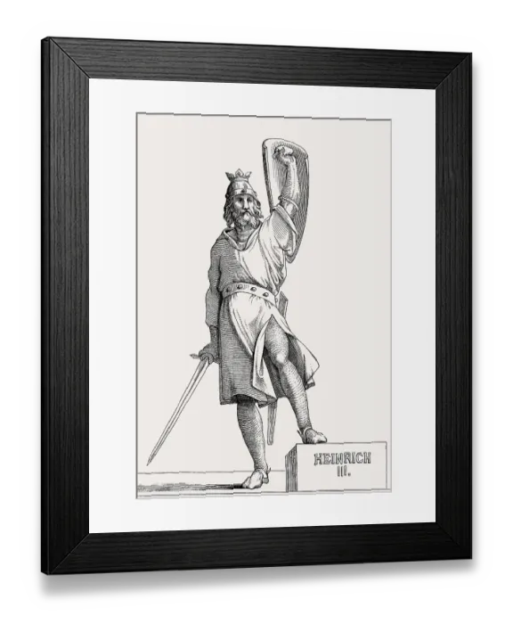 Framed Print : Henry III, called the Black or the Pious