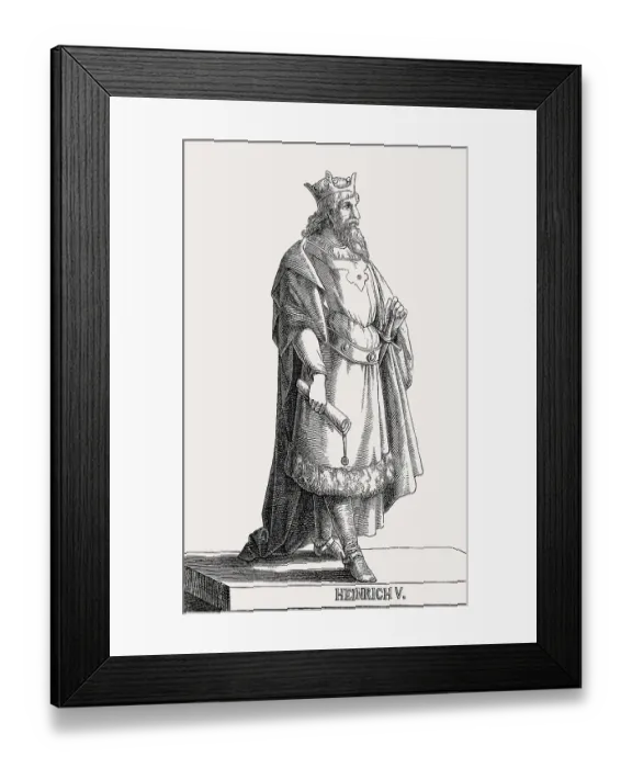 Framed Print : Henry V, Emperor of the Holy Roman Empire from 1111 to 1125 Framed Print : Henry V, Emperor of the Holy Roman Empire from 1111 to 1125