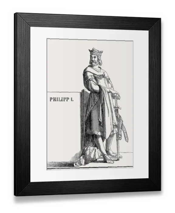 Framed Print : Philip of Swabia, King of Germany from 1198 to 1208