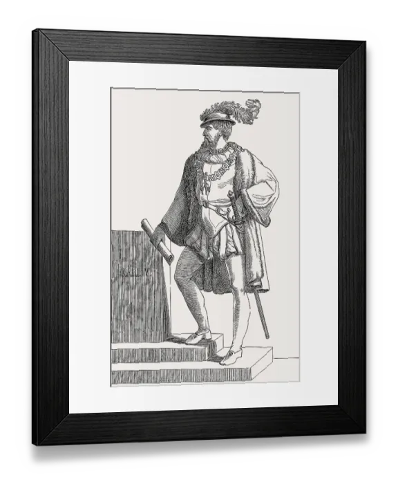 Framed Print : Charles V, 1500, 1558, Habsburg
