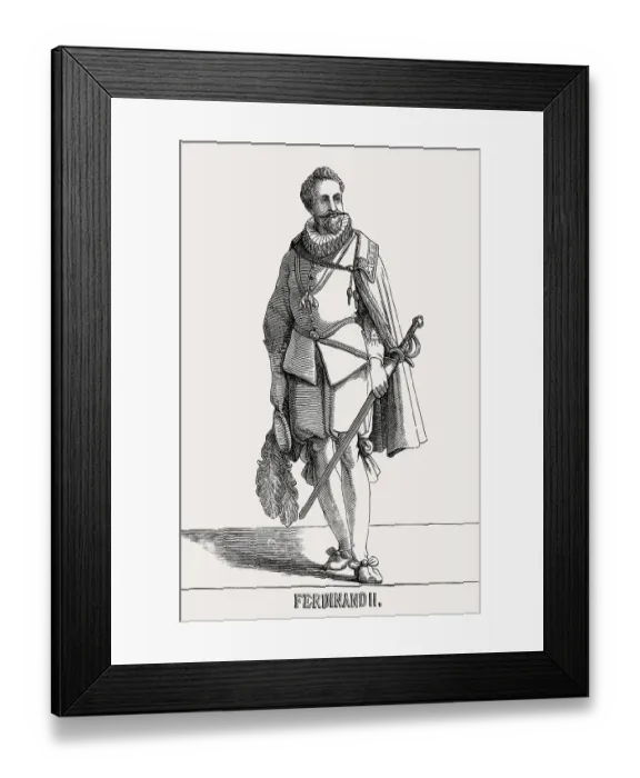 Framed Print : Ferdinand II, Holy Roman Emperor from 1619 to 1637