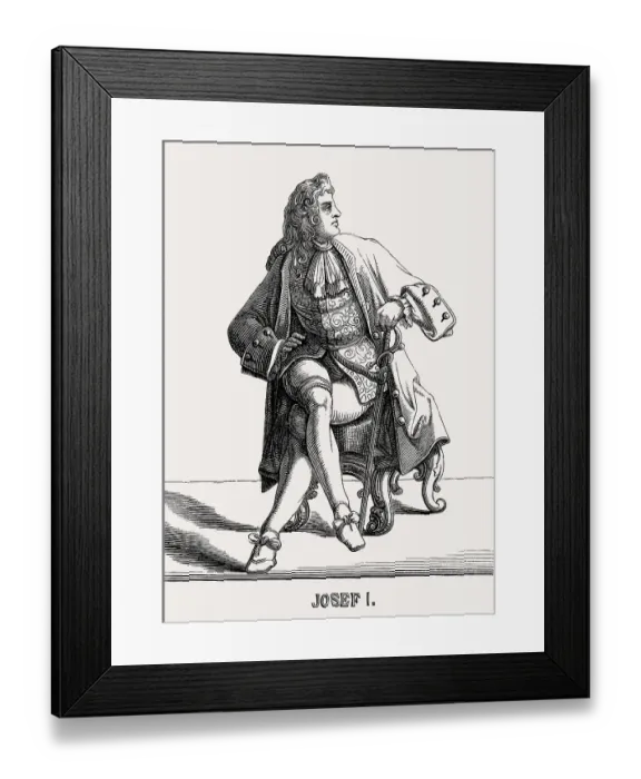 Framed Print : Joseph I, Holy Roman Emperor from 1705 to 1711