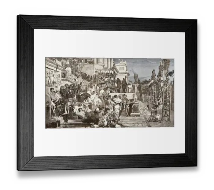 Framed Print : The Persecution of Christians in the Roman Empire by Roman Emperor Nero Claudius Caesar Framed Print : The Persecution of Christians in the Roman Empire by Roman Emperor Nero Claudius Caesar