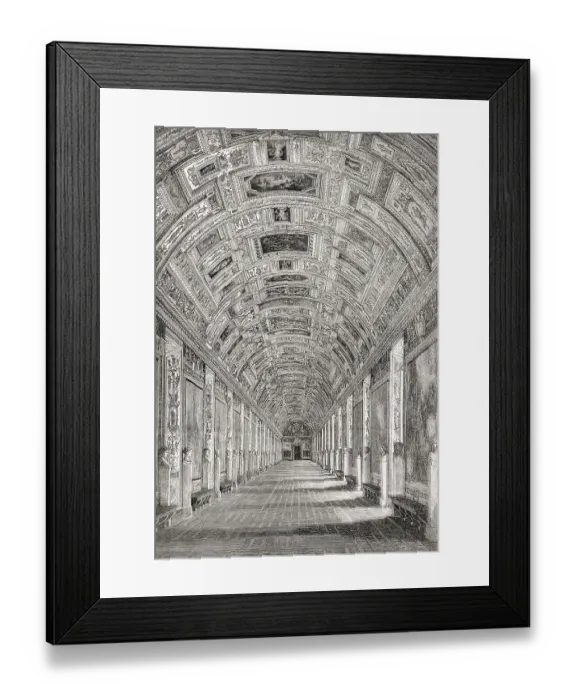 Framed Print : The gallery of maps, Vatican Museums
