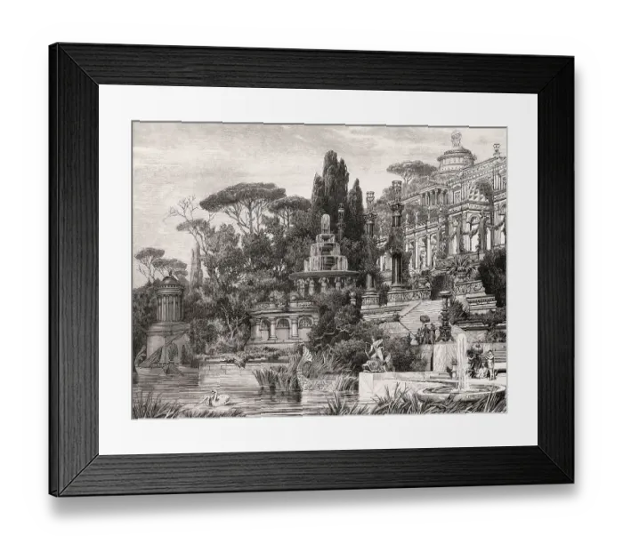 Framed Print : Luxurious villa in ancient Rome