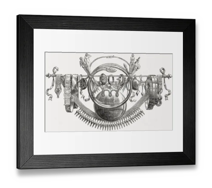 Framed Print : Ancient Roman women's jewelry Framed Print : Ancient Roman women's jewelry