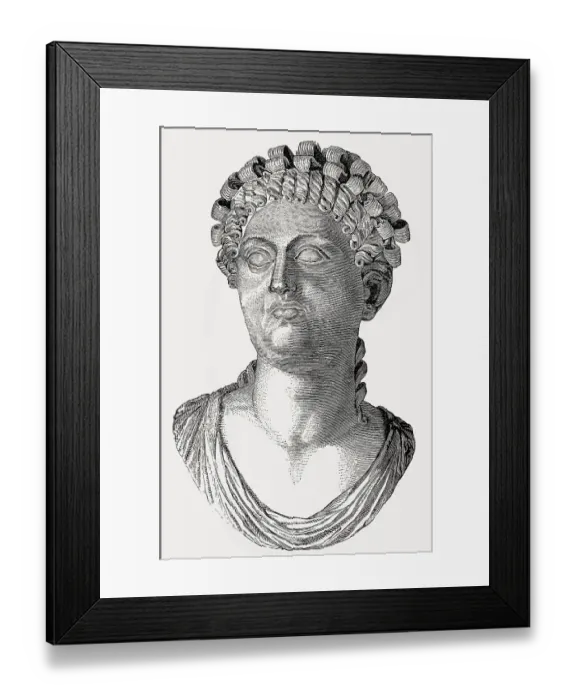 Framed Print : Statilia Messalina, c. AD 35 - after AD 68
