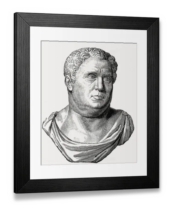 Framed Print : Aulus Vitellius, AD 15 - AD 69, Roman Emperor Framed Print : Aulus Vitellius, AD 15 - AD 69, Roman Emperor