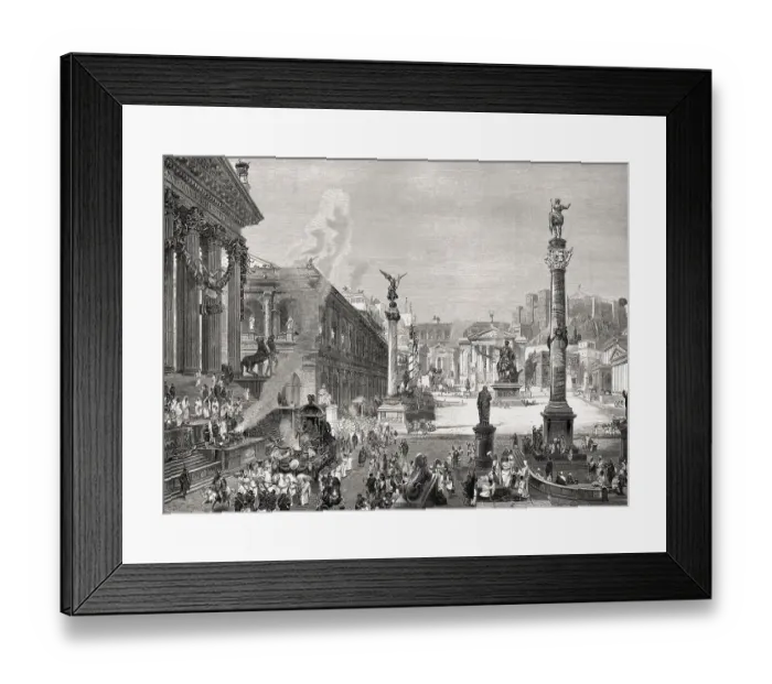 Framed Print : Reconstruction of the Roman Forum or Forum Romanum in ancient Rome Framed Print : Reconstruction of the Roman Forum or Forum Romanum in ancient Rome