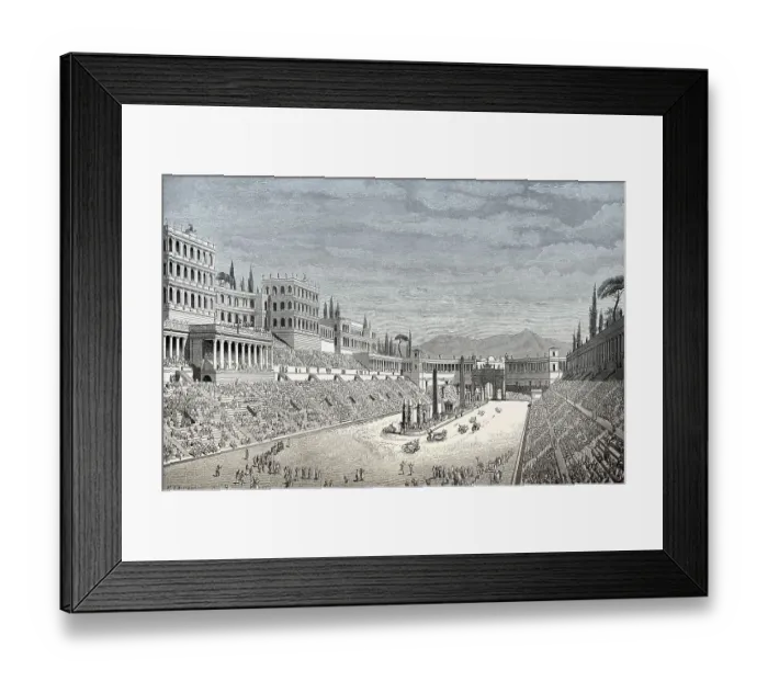 Framed Print : Reconstruction of the Mausoleum Circus Maximus in ancient Rome Framed Print : Reconstruction of the Mausoleum Circus Maximus in ancient Rome