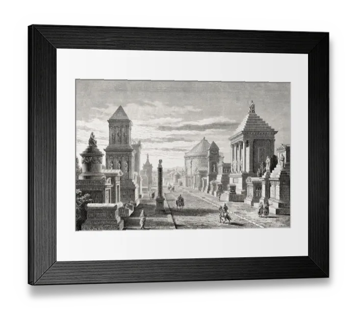 Framed Print : The Appian Way or Via Appia near ancient Rome Framed Print : The Appian Way or Via Appia near ancient Rome